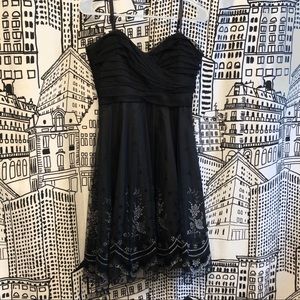 Alex Evenings Strapless Little Black Dress (NWOT)